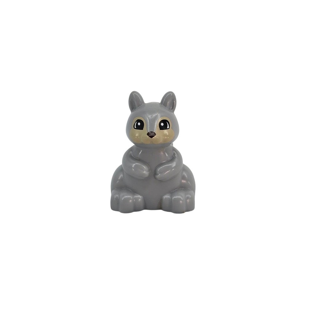 Duplo Lego Grey Squirrel Animal Figure Replacement Forest Zoo